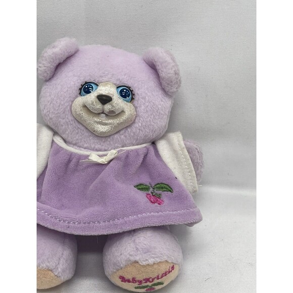 Vintage 1999 Fisher Price Baby Kristin 6" Purple Plush Stuffed Animal Toy - Picture 6 of 13